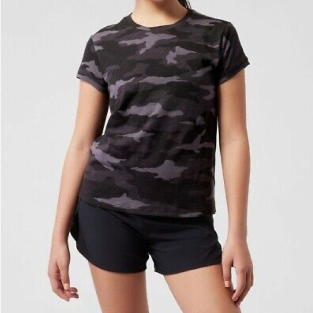 Athleta black camo youth shirt size 14(XL)